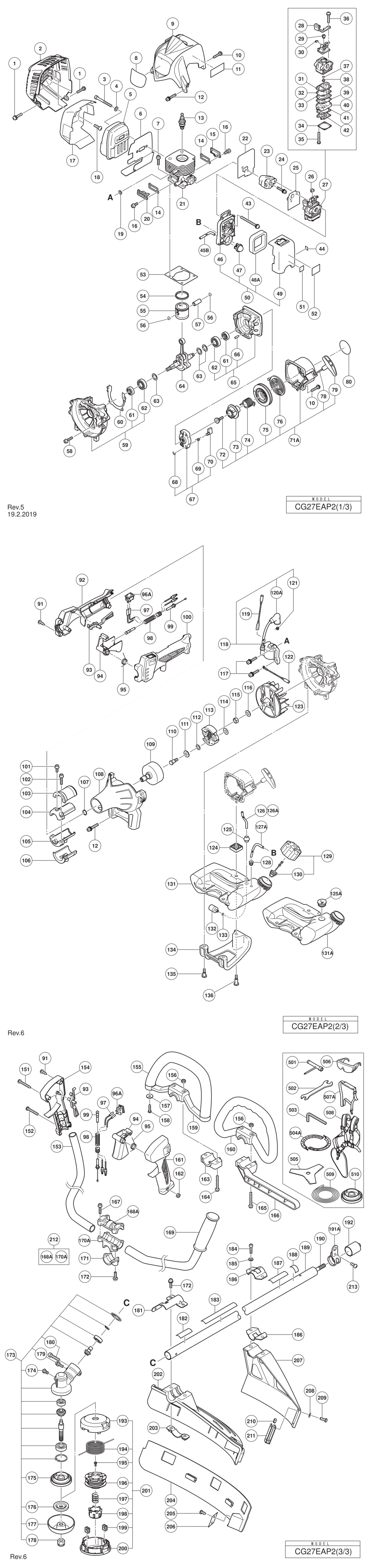 Hitachi / Hikoki CG27EAP2 Attachment Spare Parts