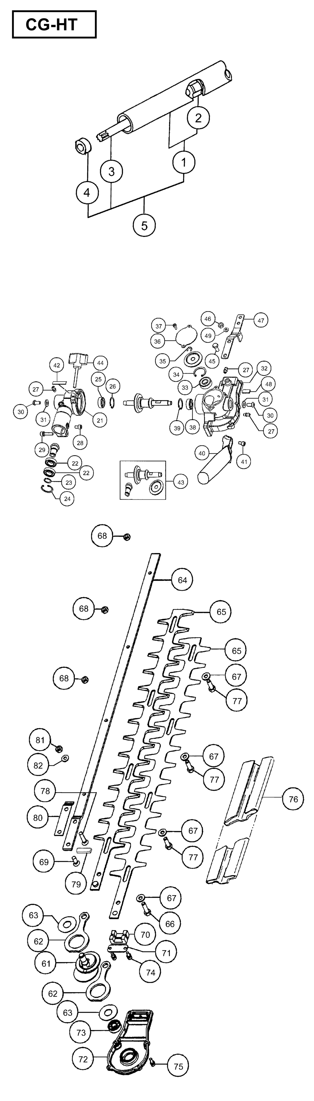 Hitachi / Hikoki CG-HT Attachment Spare Parts