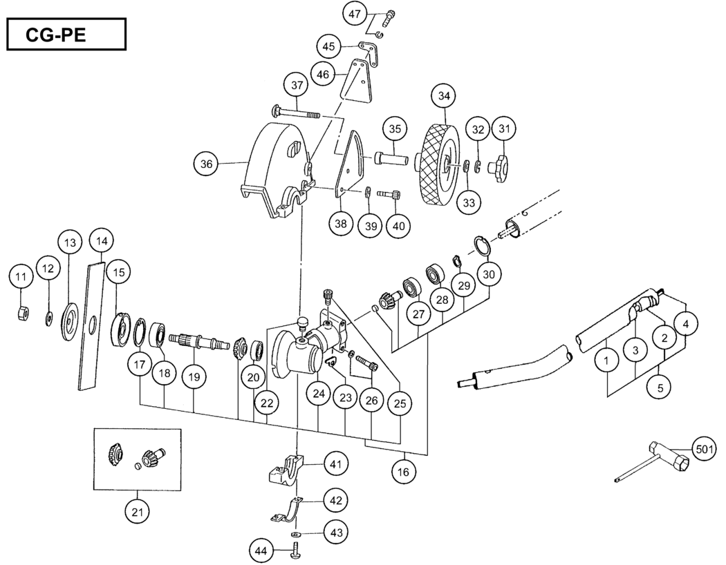 Hitachi / Hikoki CG-PE Attachment Spare Parts
