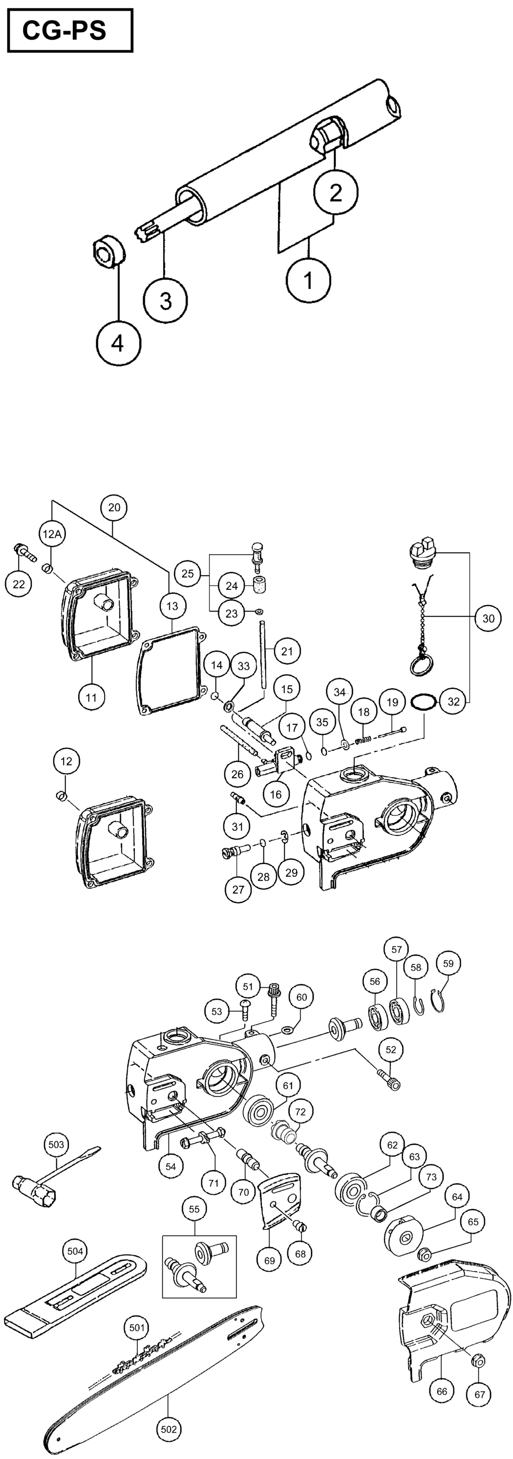 Hitachi / Hikoki CG-PS Attachment Spare Parts