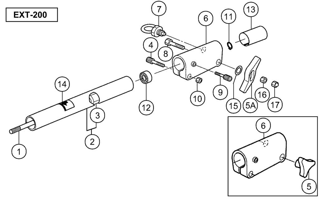 Hitachi / Hikoki EXT-200 Attachment Spare Parts