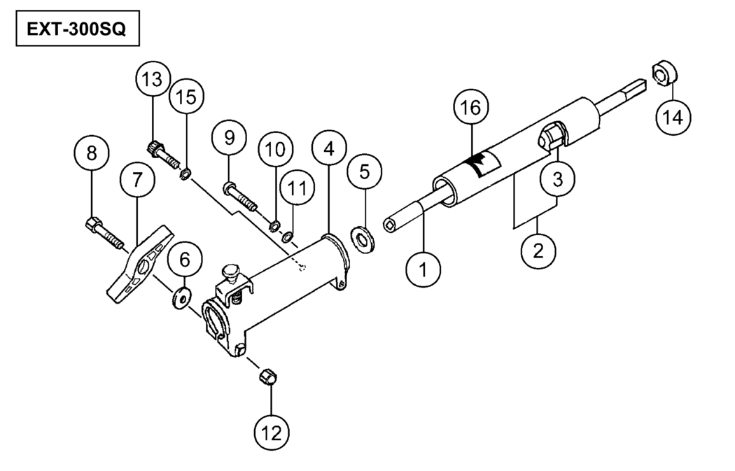 Hitachi / Hikoki EXT-300SQ Attachment Spare Parts