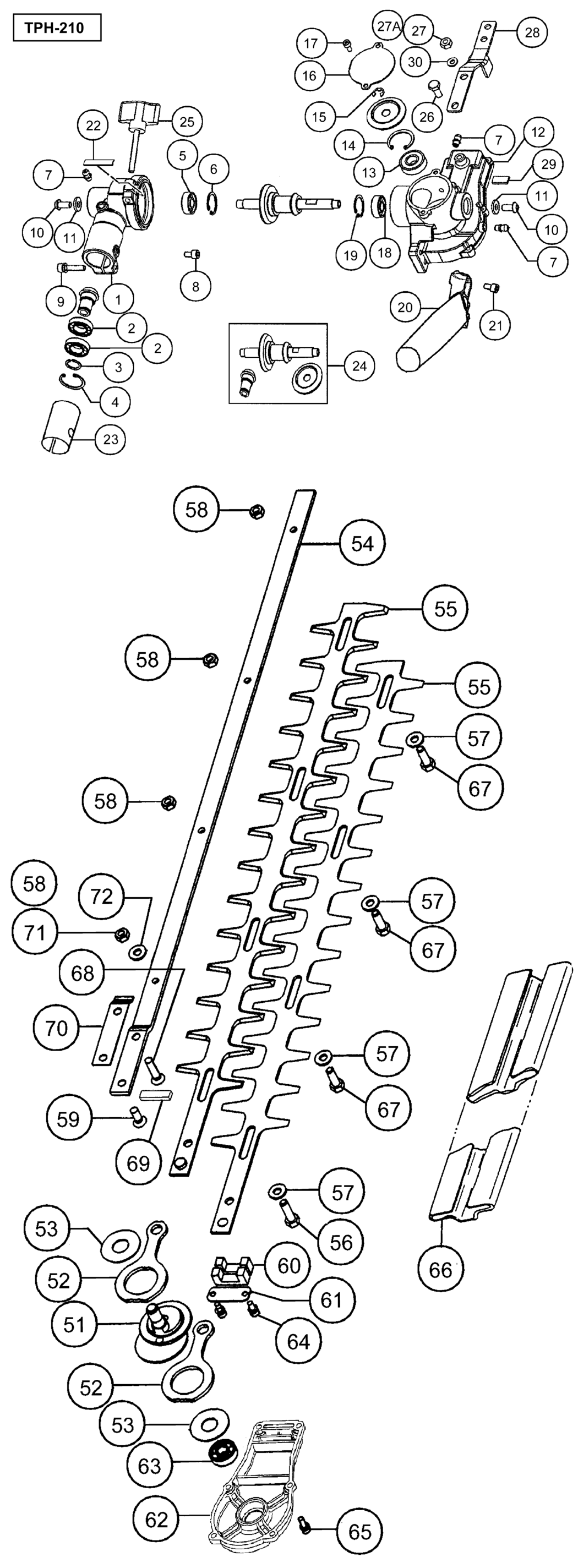 Hitachi / Hikoki TPH-210 Attachment Spare Parts