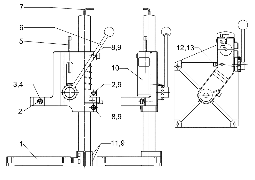 Metabo Drill stand 890 / 00890000 / - Spare Parts