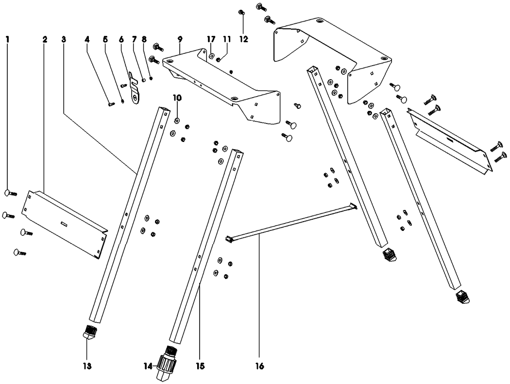 Metabo Workstand KGS / 0910003518 11 / - Spare Parts