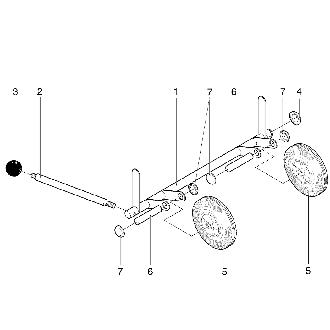 Metabo Wheel SET HC 260 K / 0911007100 10 / - Spare Parts