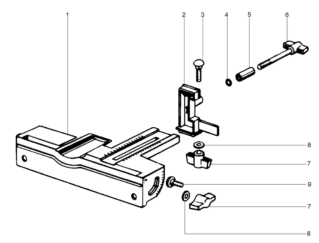 Metabo Length stop / 31032000 / - Spare Parts
