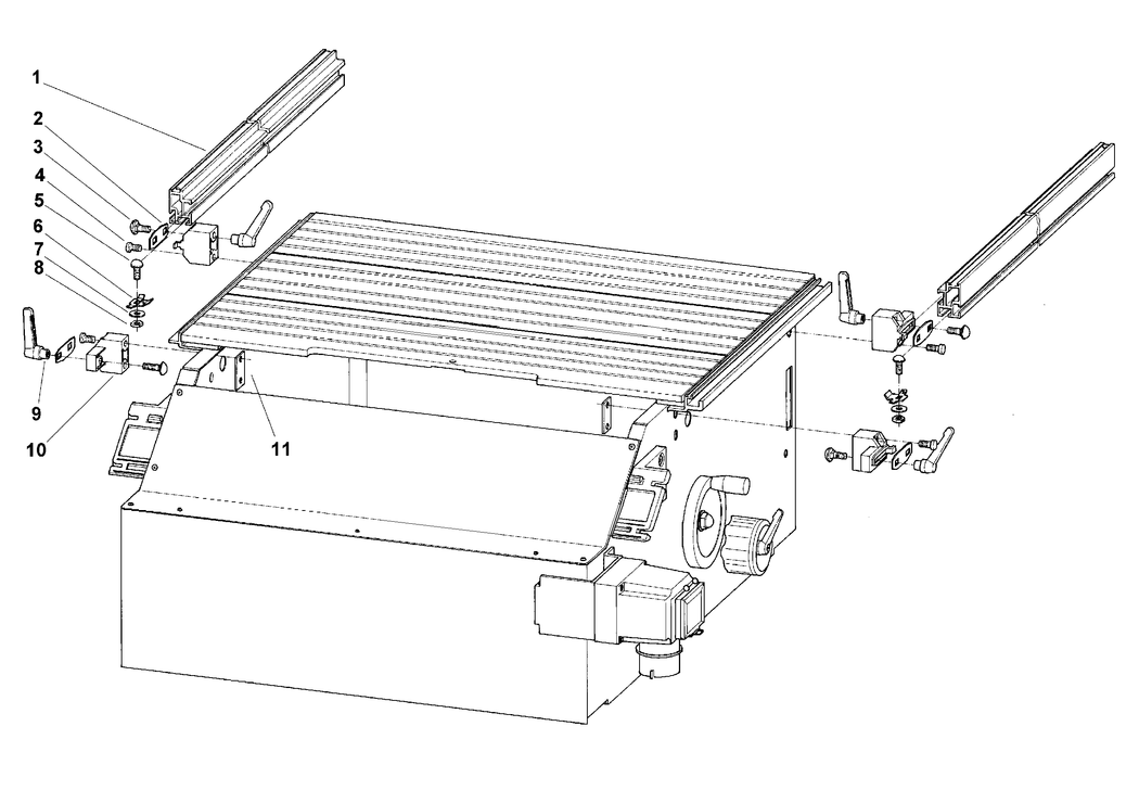 Metabo Base CARRIER SYSTEM PKF 255 / 0910050010 11 / - Spare Parts