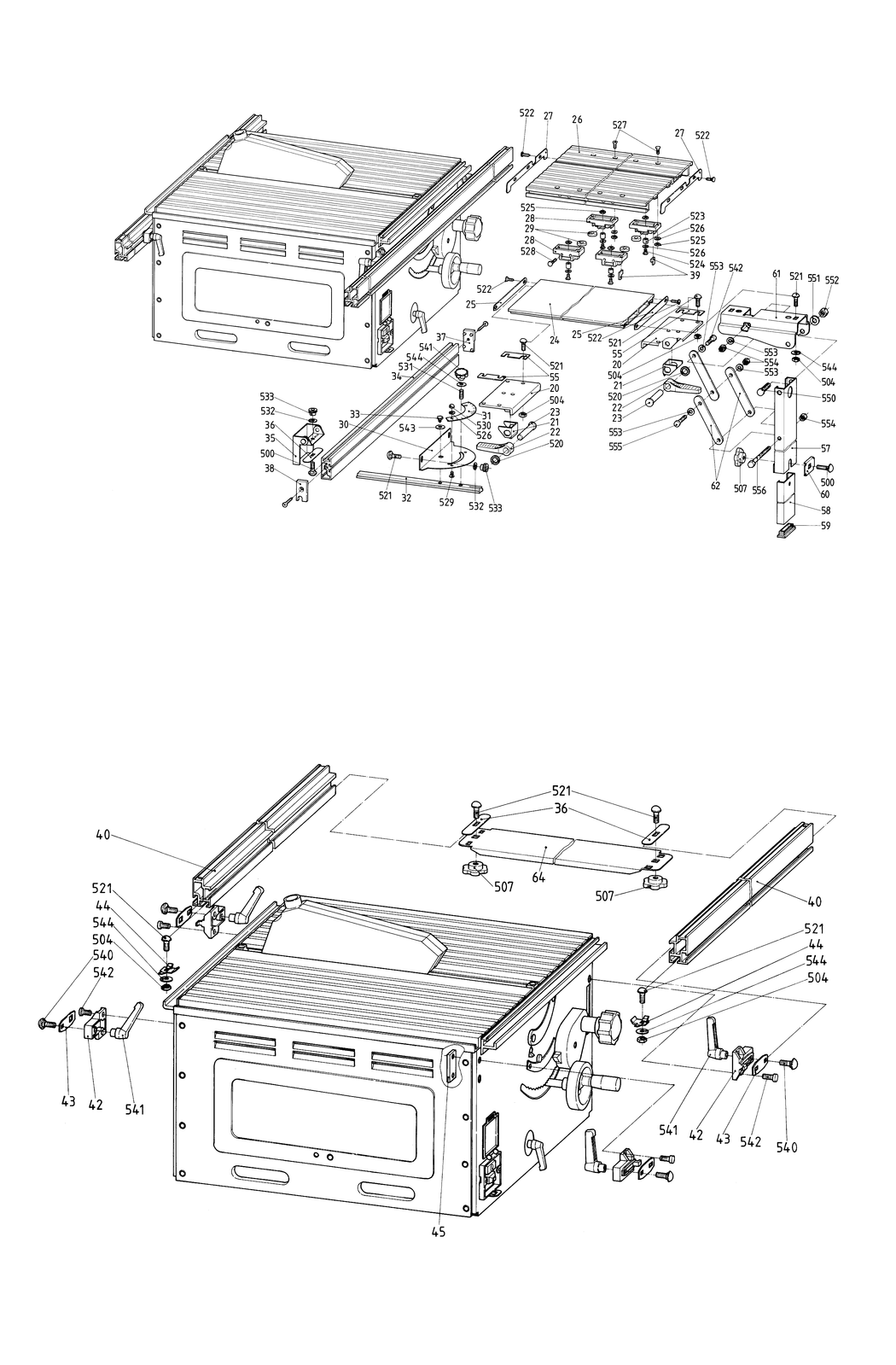 Metabo Basic RAIL SYST.+SLIDING CARR. PK 255 MI / 0910040472 11 / - Spare Parts