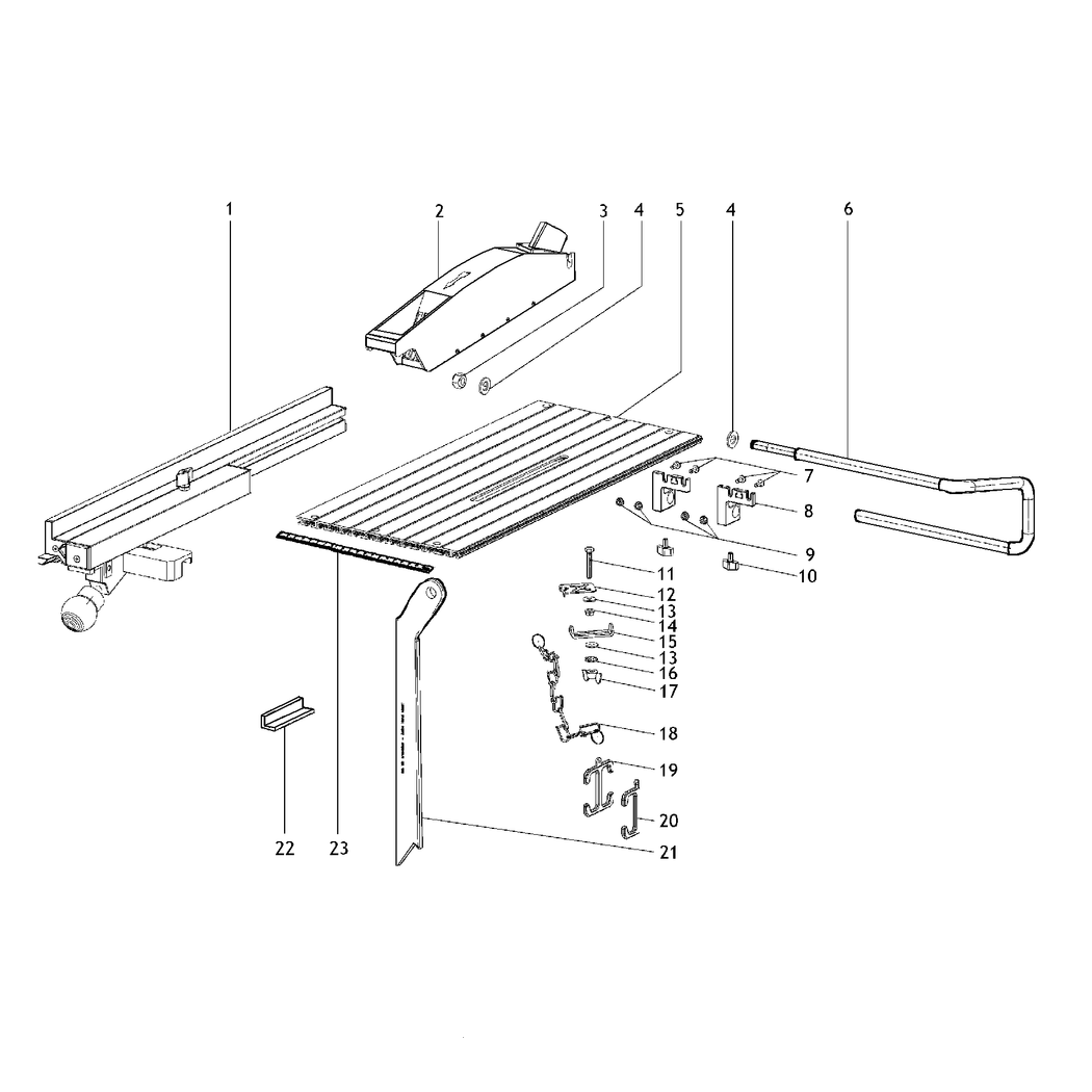 Metabo Circular saw set FLEXO 500 / 0910064398 10 / - Spare Parts