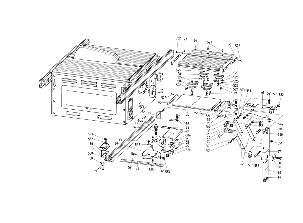 Metabo Sliding CARRIAGE PK 255 / 0910052420 11 / - Spare Parts