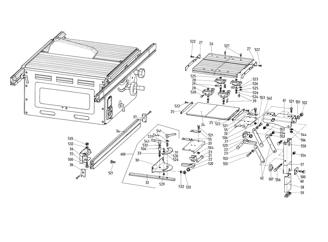 Metabo Sliding CARRIAGE PK 255 / 0910052420 12 / - Spare Parts