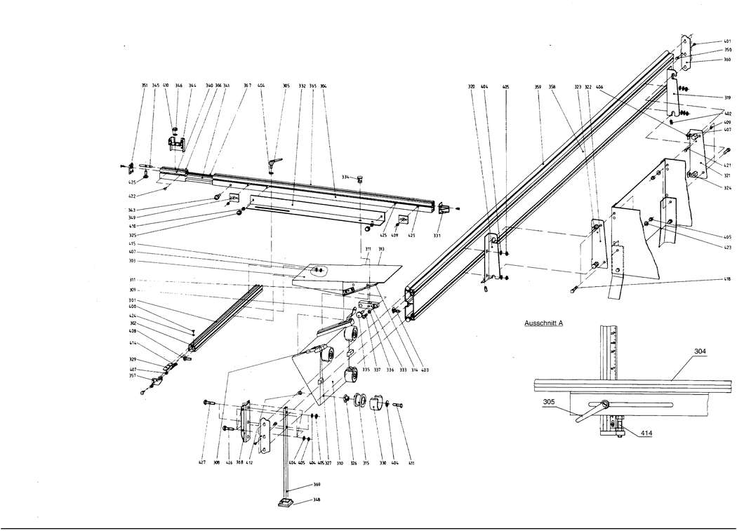 Metabo Sliding CARRIAGE PKS 2300 / 0910003321 10 / - Spare Parts