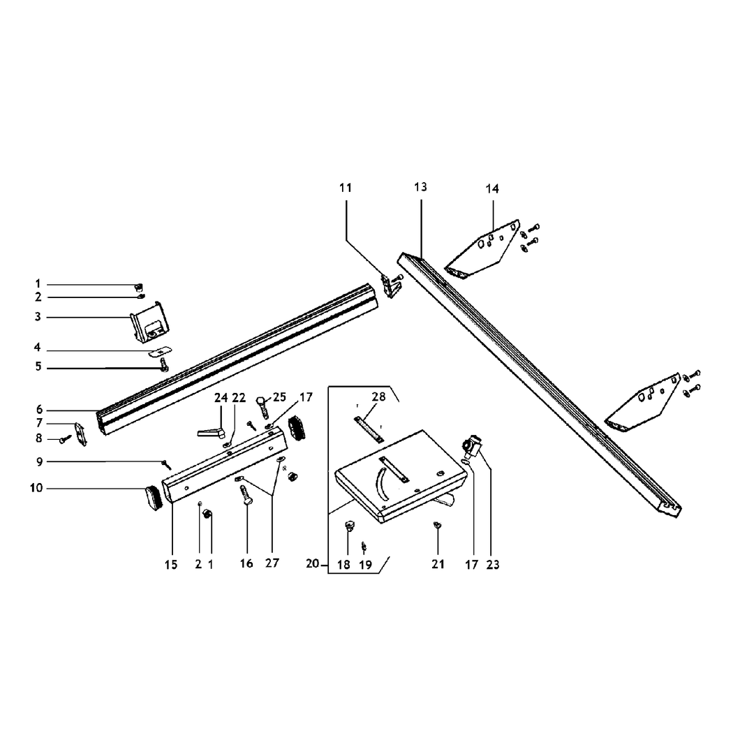 Metabo Sliding CARRIAGE TKHS/TKHSC / 0910058967 12 / - Spare Parts