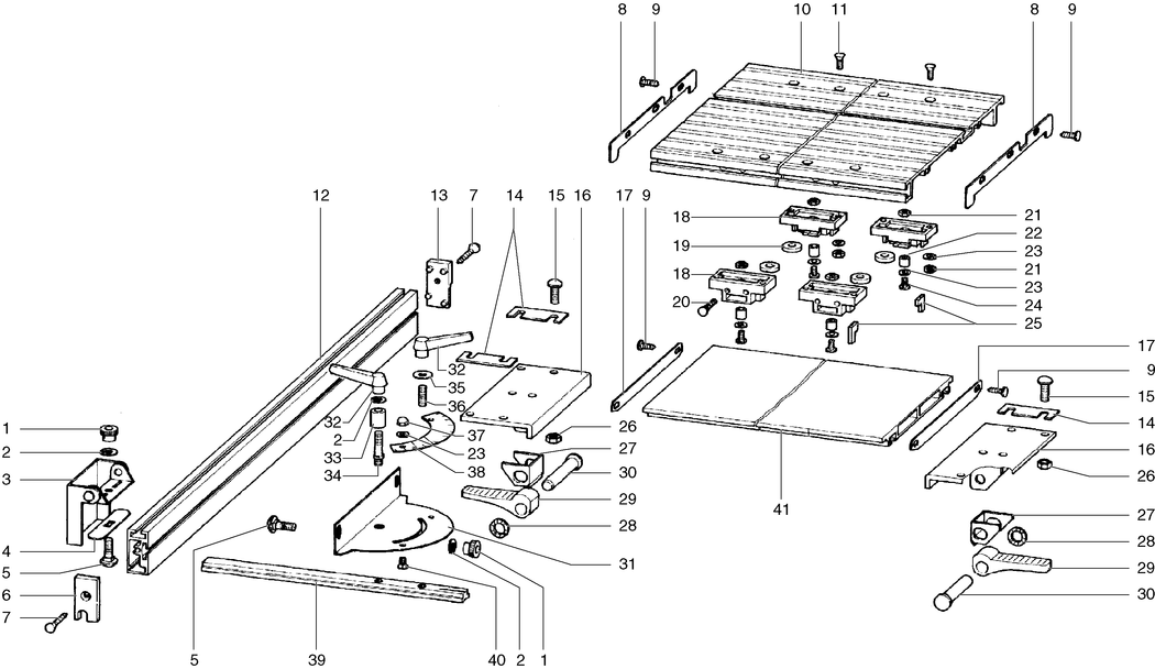 Metabo Sliding CARRIAGE UK220/PK200 / 0910018434 11 / - Spare Parts