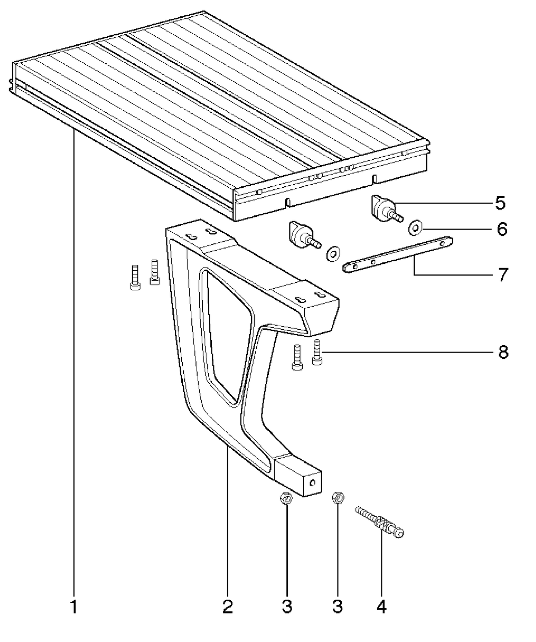 Metabo TABLE REAR EXTENSION 880MM PKU250 / 1010698460 10 / - Spare Parts