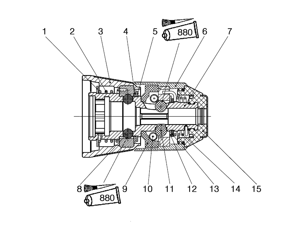 Metabo SDS-Hammer chuck / 31922000 / - Spare Parts