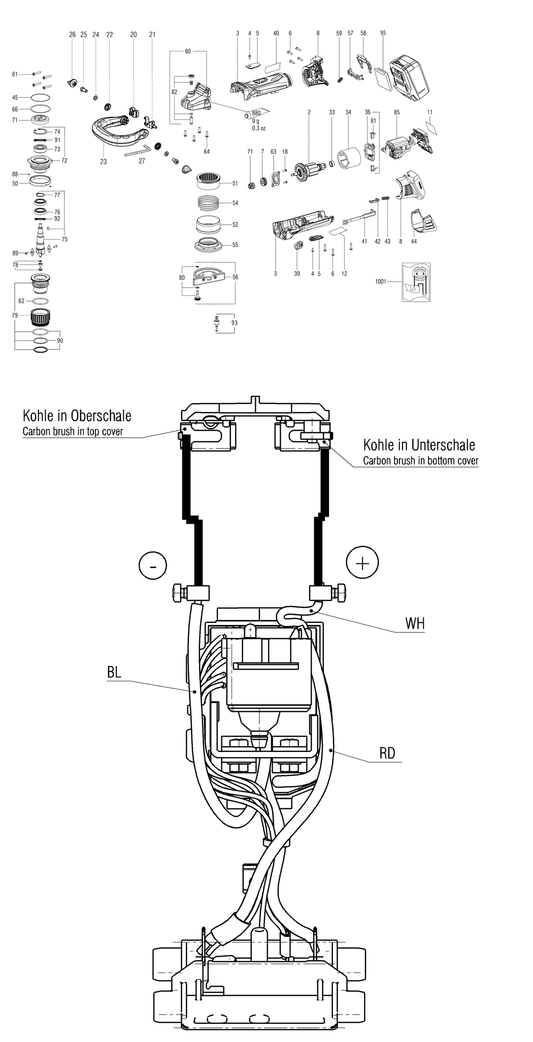 Metabo KFM 18 LTX 3 RF / 01754001 / - Spare Parts