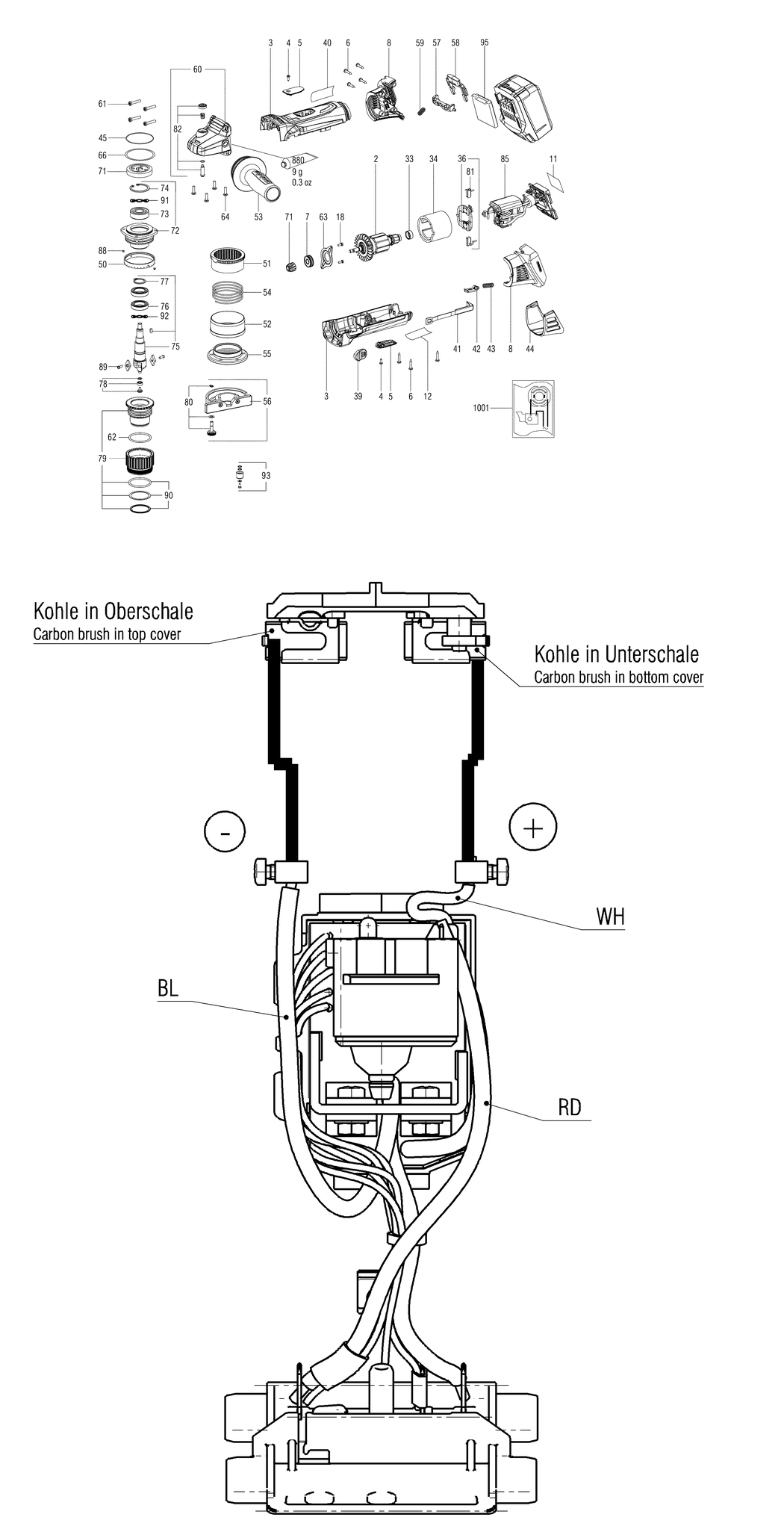 Metabo KFM 18 LTX 3 RF / 01754420 / - Spare Parts