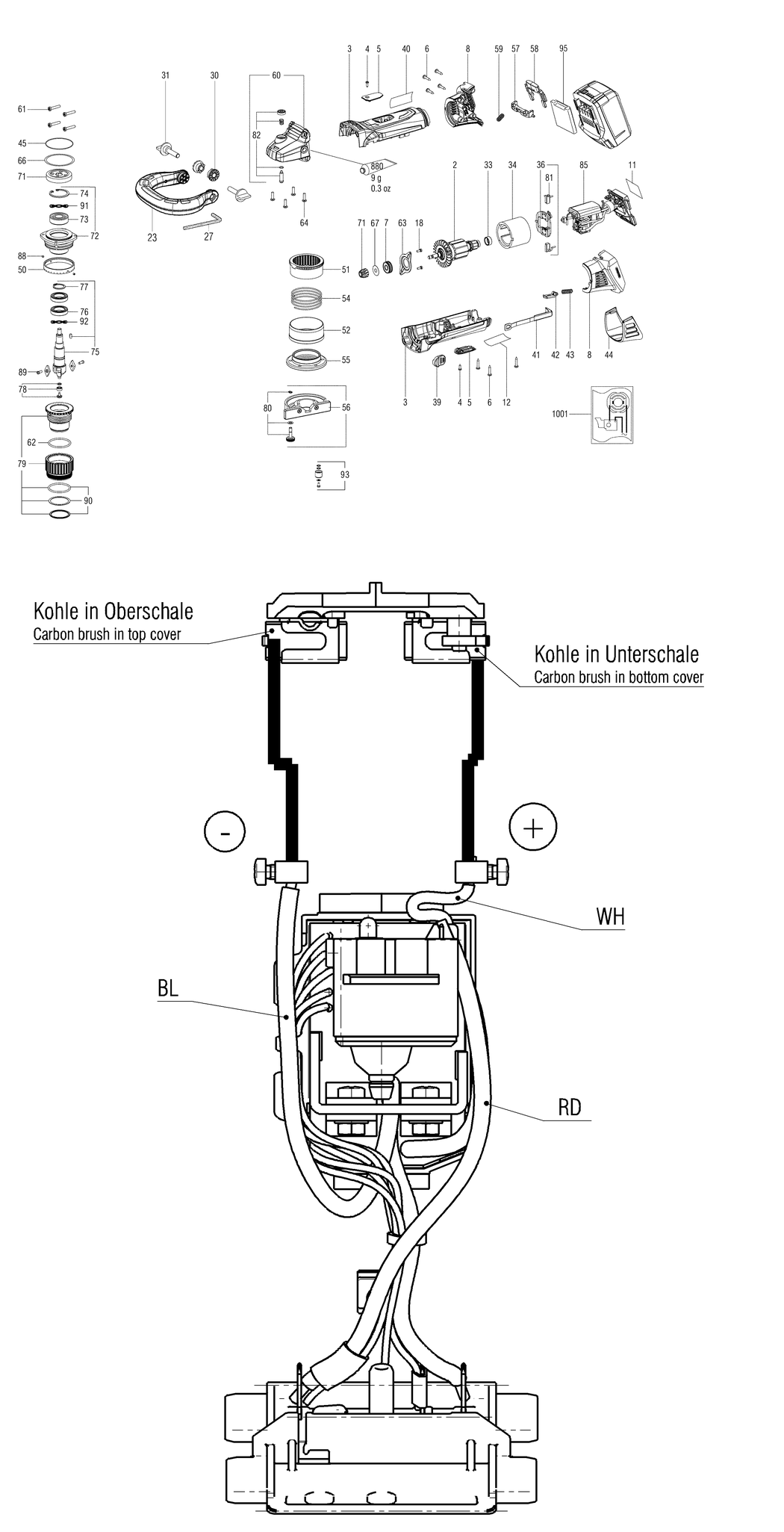 Metabo KFM 18 LTX 3 RF / 01754422 / - Spare Parts