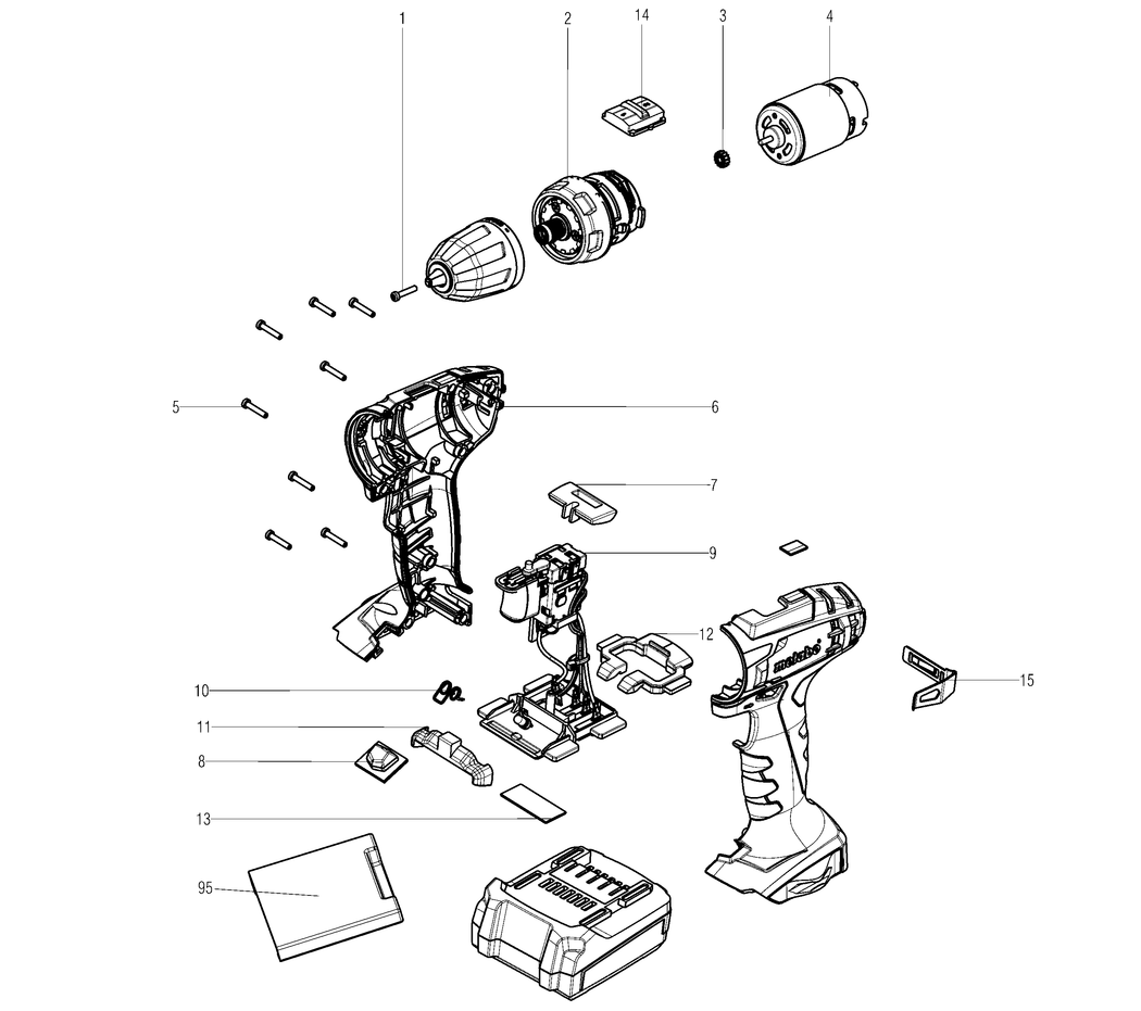 Metabo BS 14.4 / 02206000 / - Spare Parts