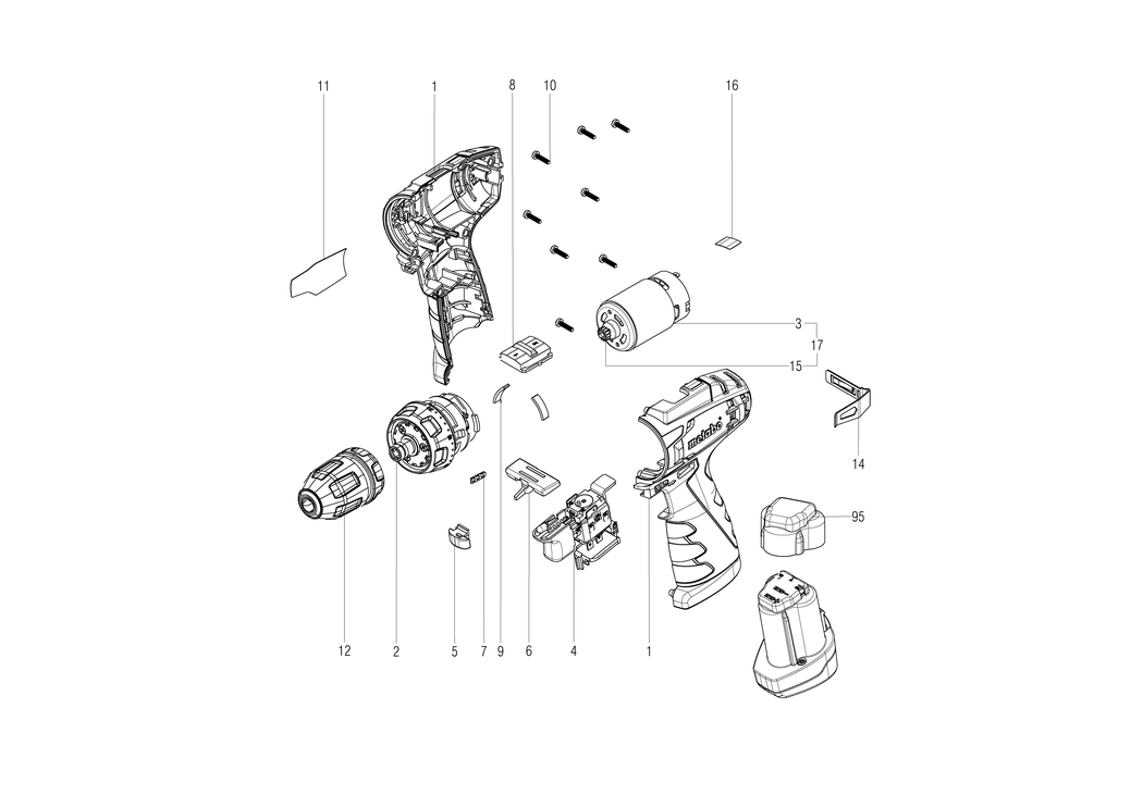 Metabo PowerMaxx BS Quick / 18155310 / - Spare Parts