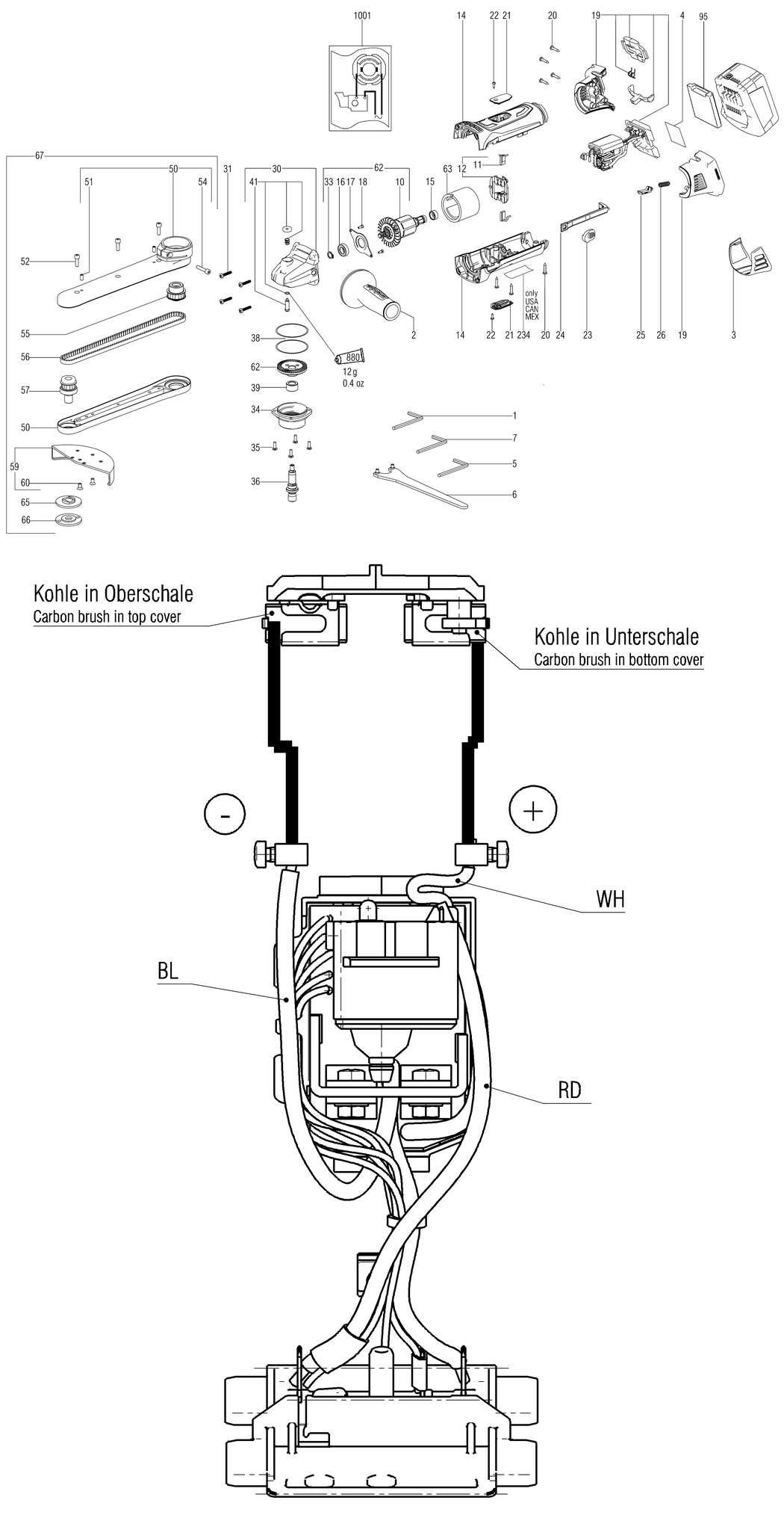 Metabo KNS 18 LTX 150 / 00191000 / - Spare Parts