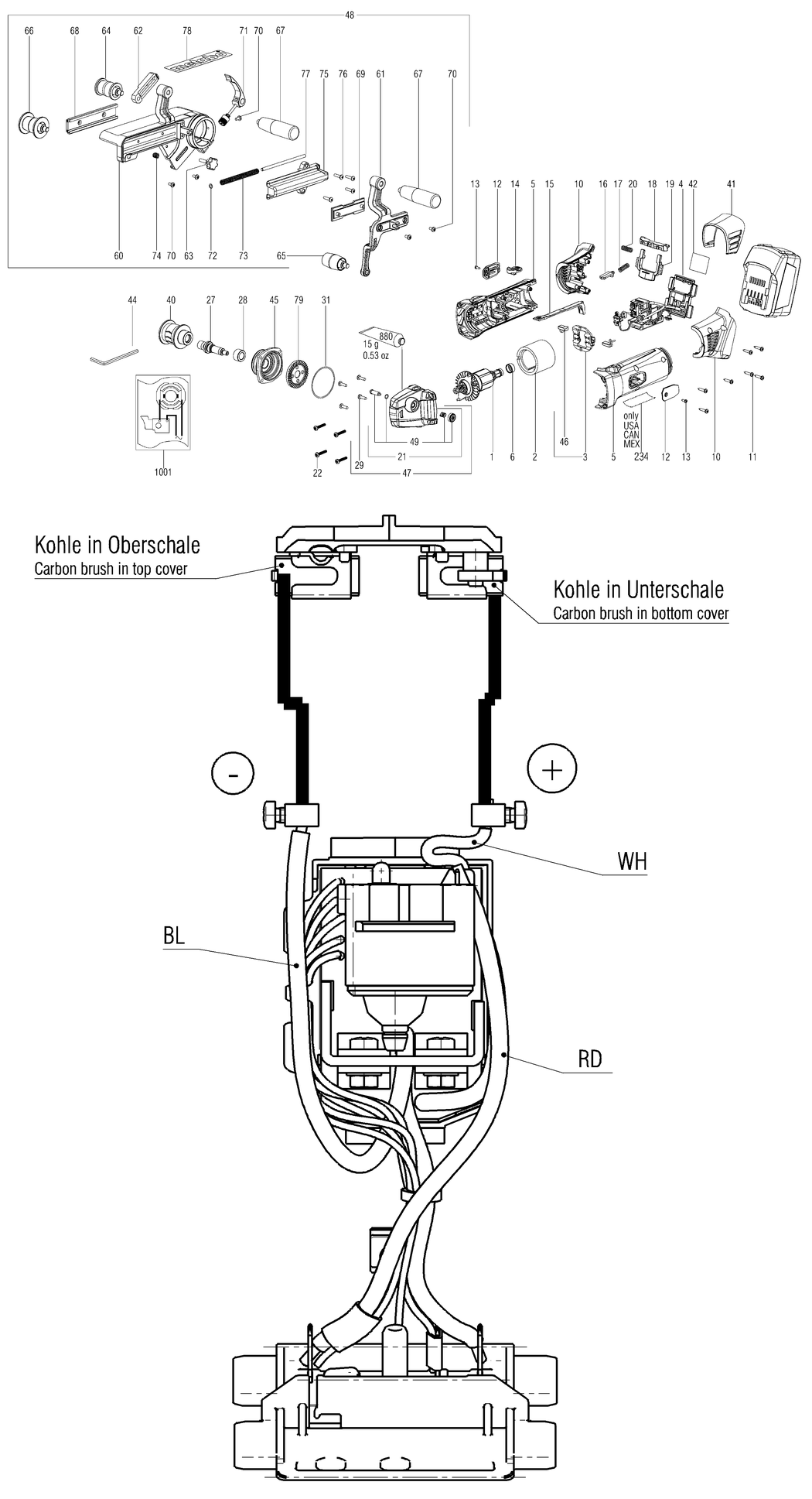 Metabo RB 18 LTX 60 / 00192000 / - Spare Parts