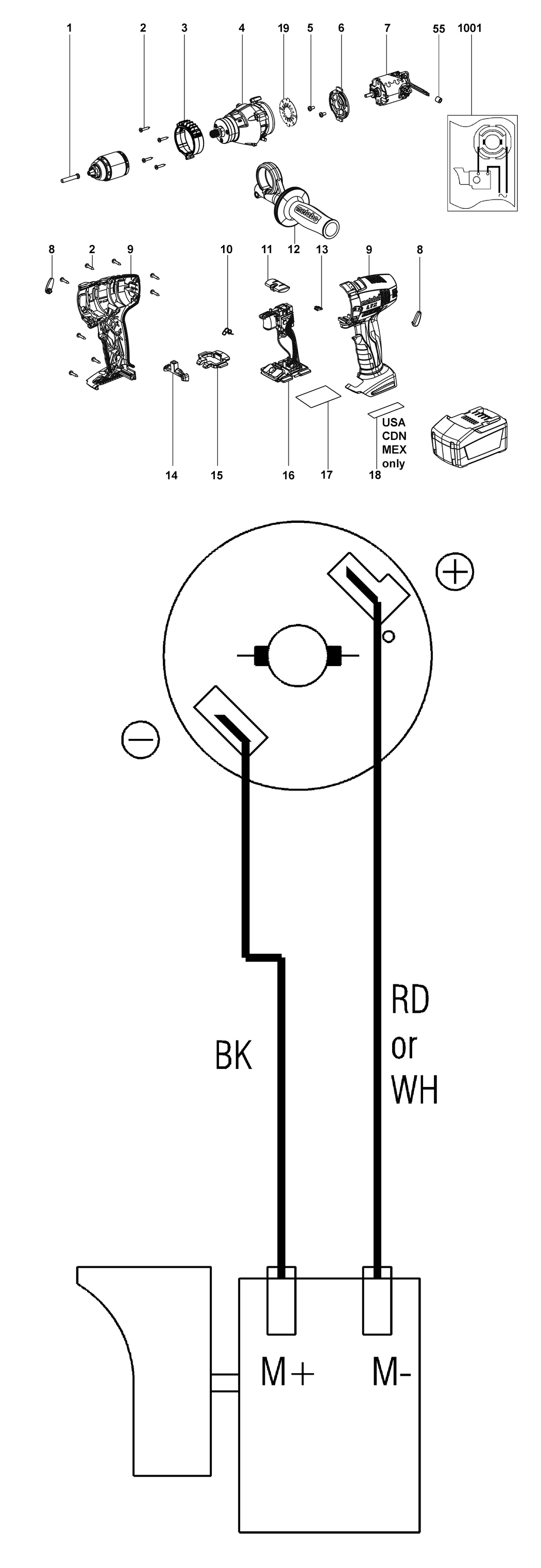 Metabo SB 18 LTX / 02147000 / - Spare Parts