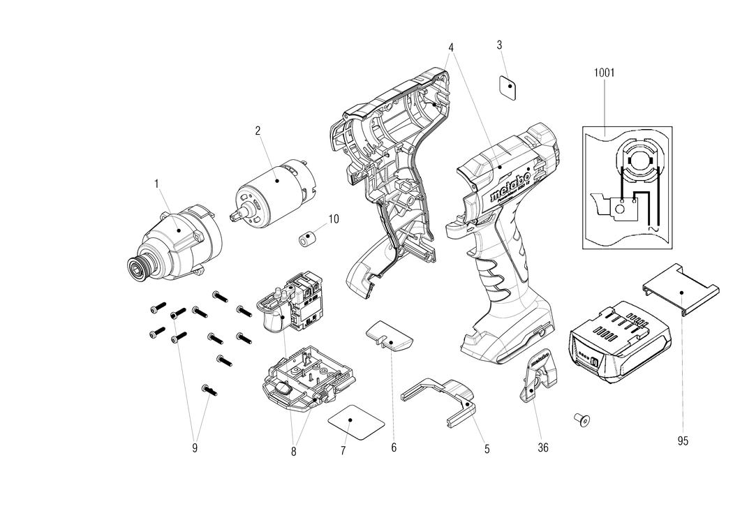 Metabo PowerMaxx SSD 12 / 01114000 / - Spare Parts