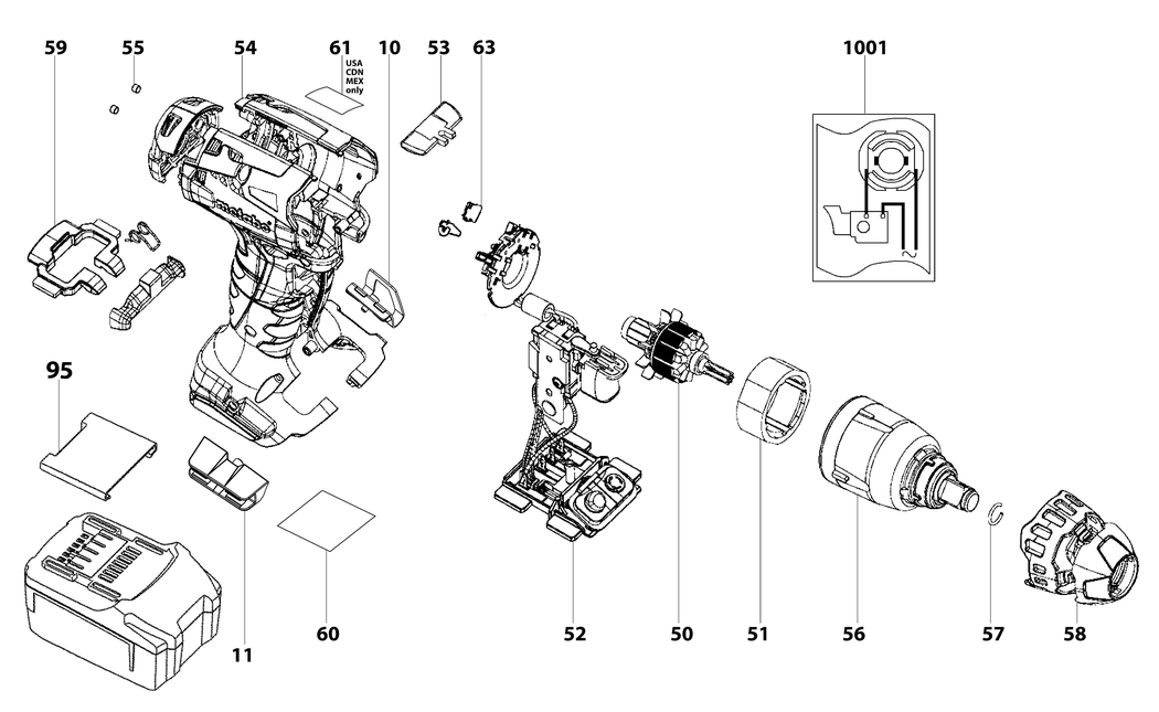 Metabo SSW 18 LTX 200 / 18201000 / - Spare Parts