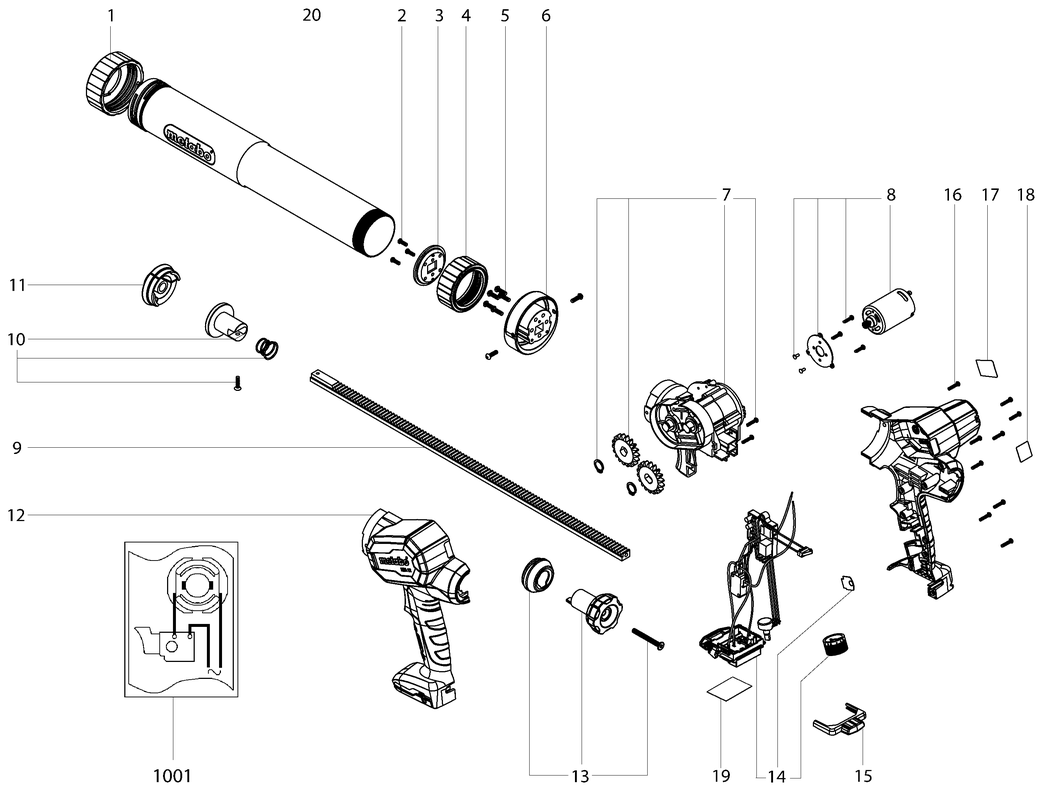 Metabo KPA 12 400 / 01217000 / - Spare Parts