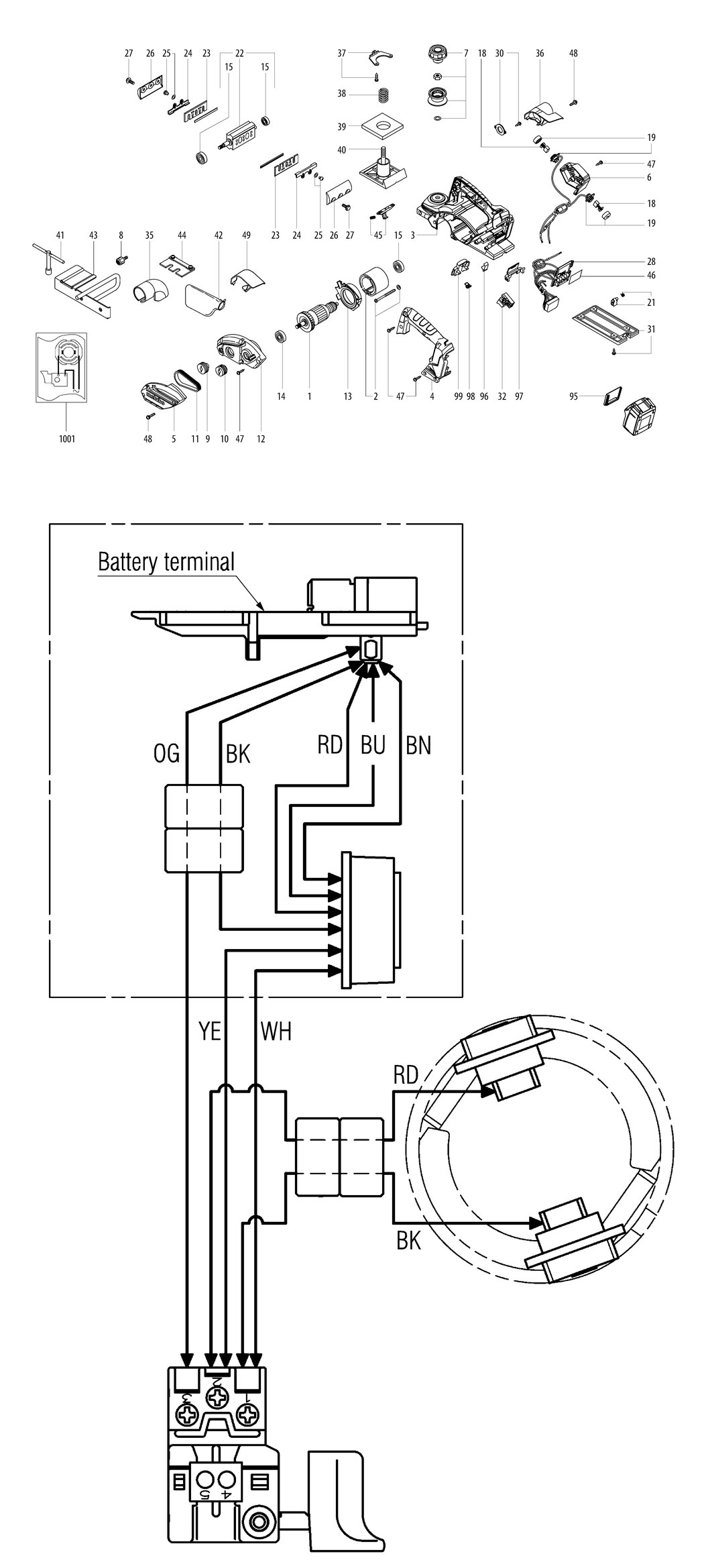 Metabo HO 18 LTX 20-82 / 02082000 / - Spare Parts