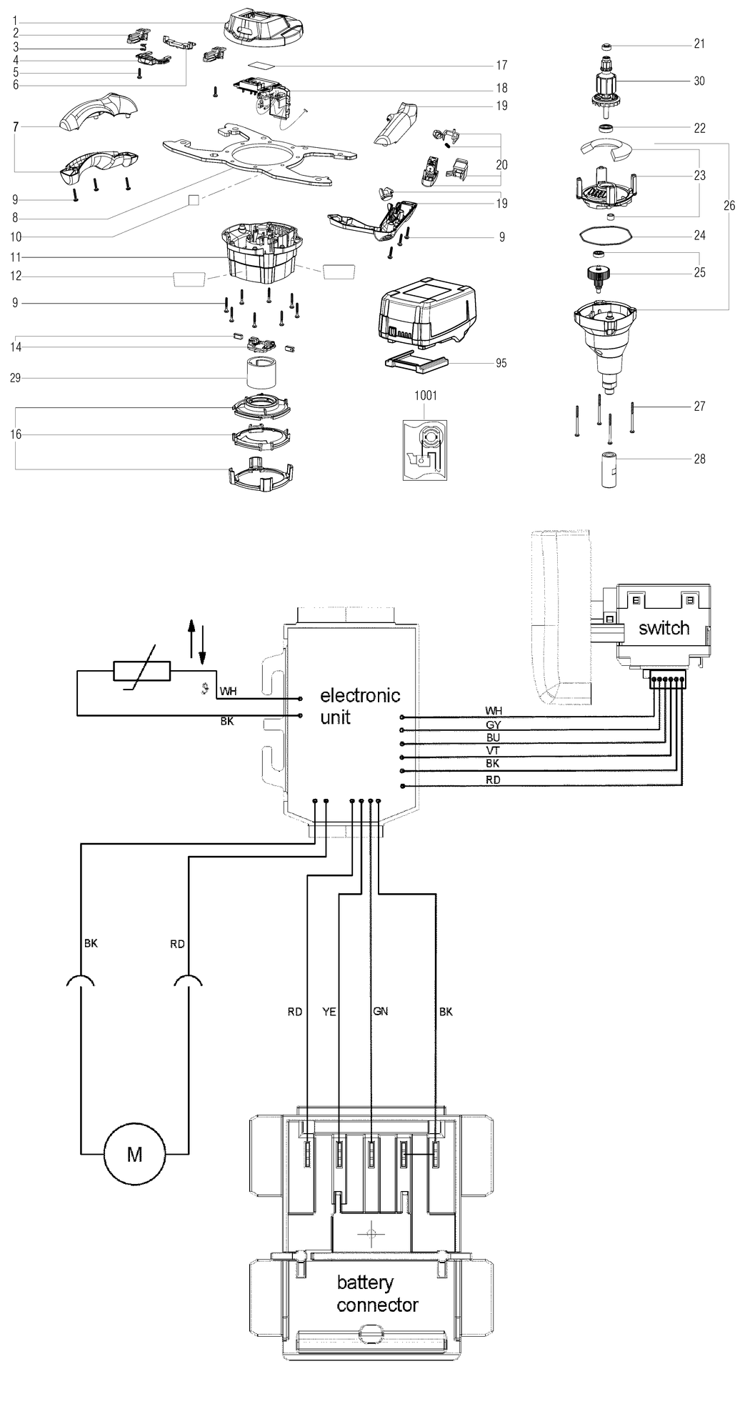 Metabo RW 18 LTX 120 / 01163000 / - Spare Parts