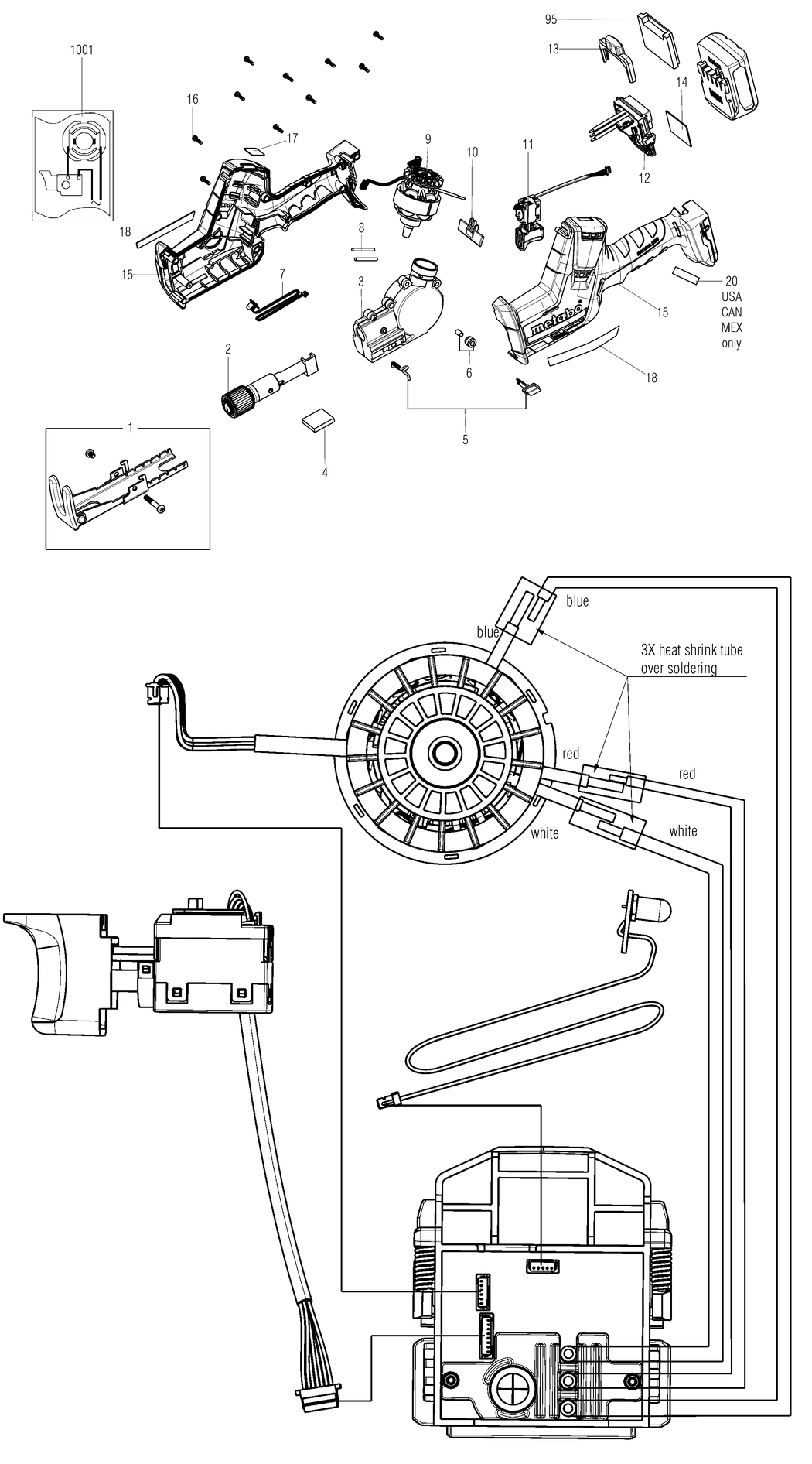 Metabo PowerMaxx SSE 12 BL / 02322000 / - Spare Parts