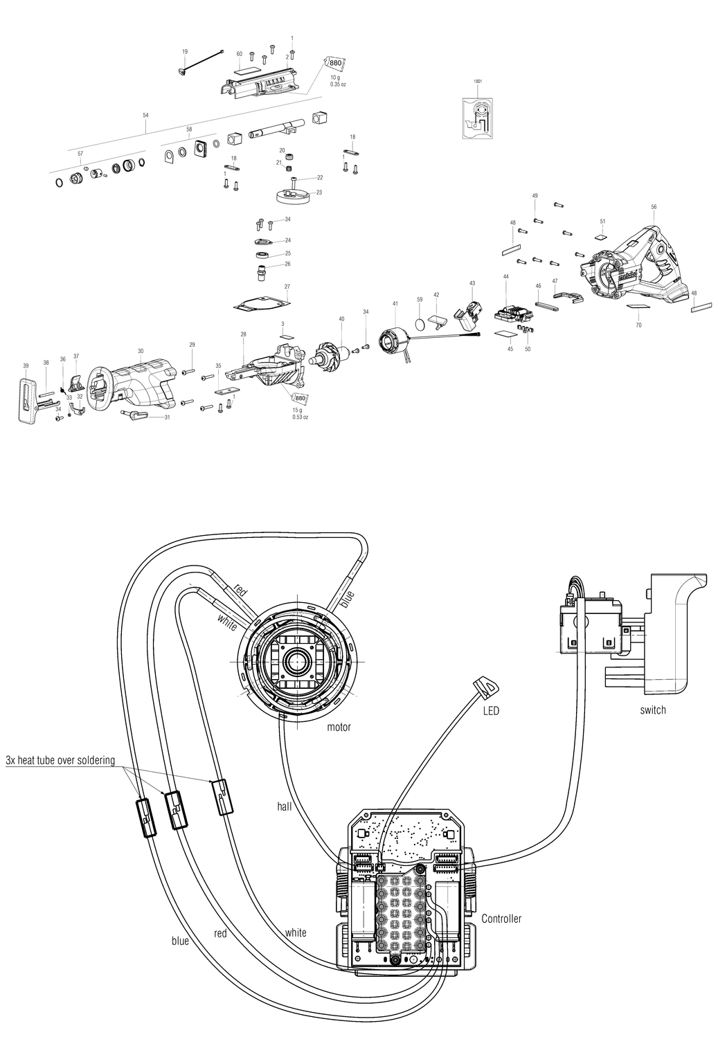 Metabo SSE 18 LTX BL / 02267000 / - Spare Parts