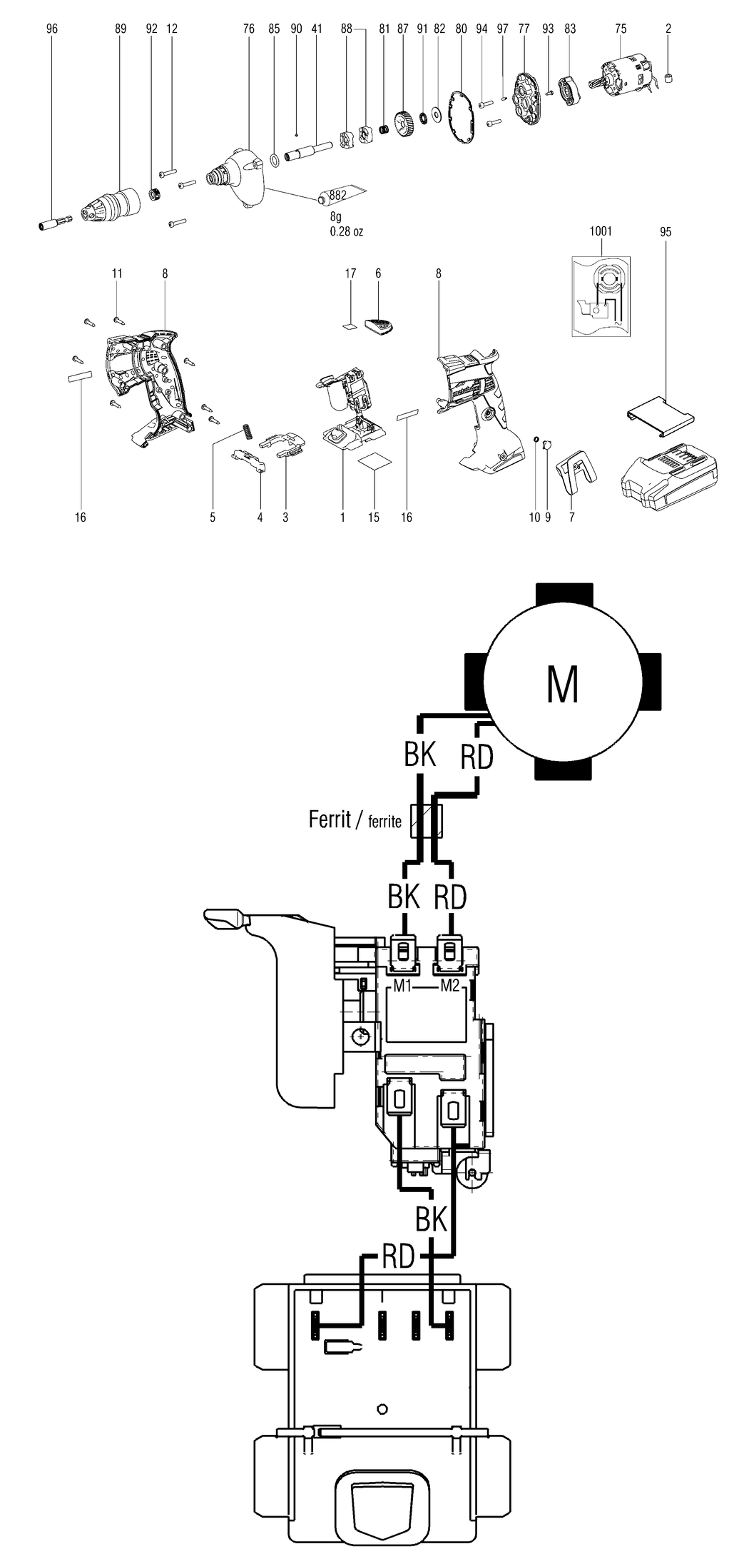 Metabo SE 18 LTX 4000 / 20048000 / - Spare Parts