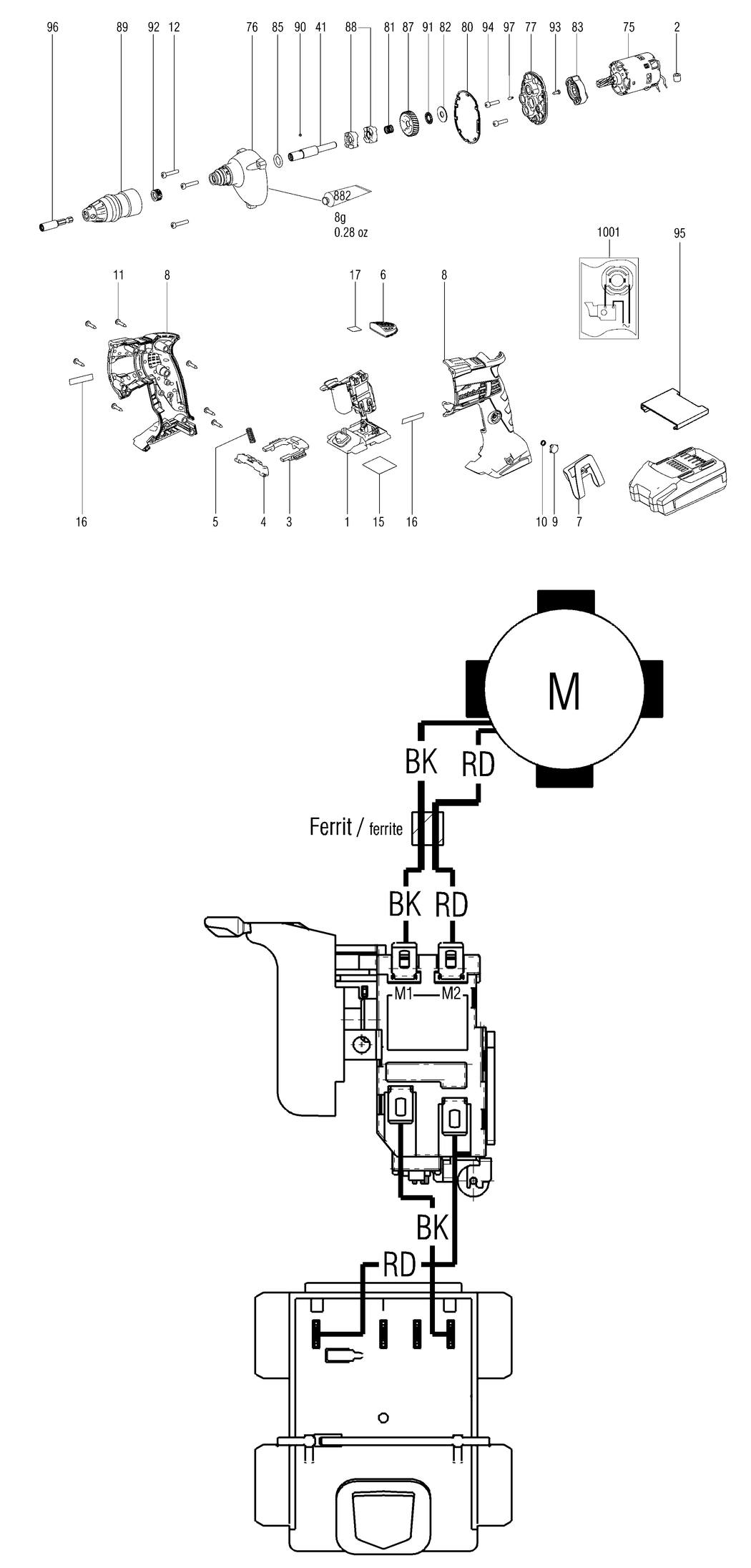 Metabo SE 18 LTX 6000 / 20049000 / - Spare Parts