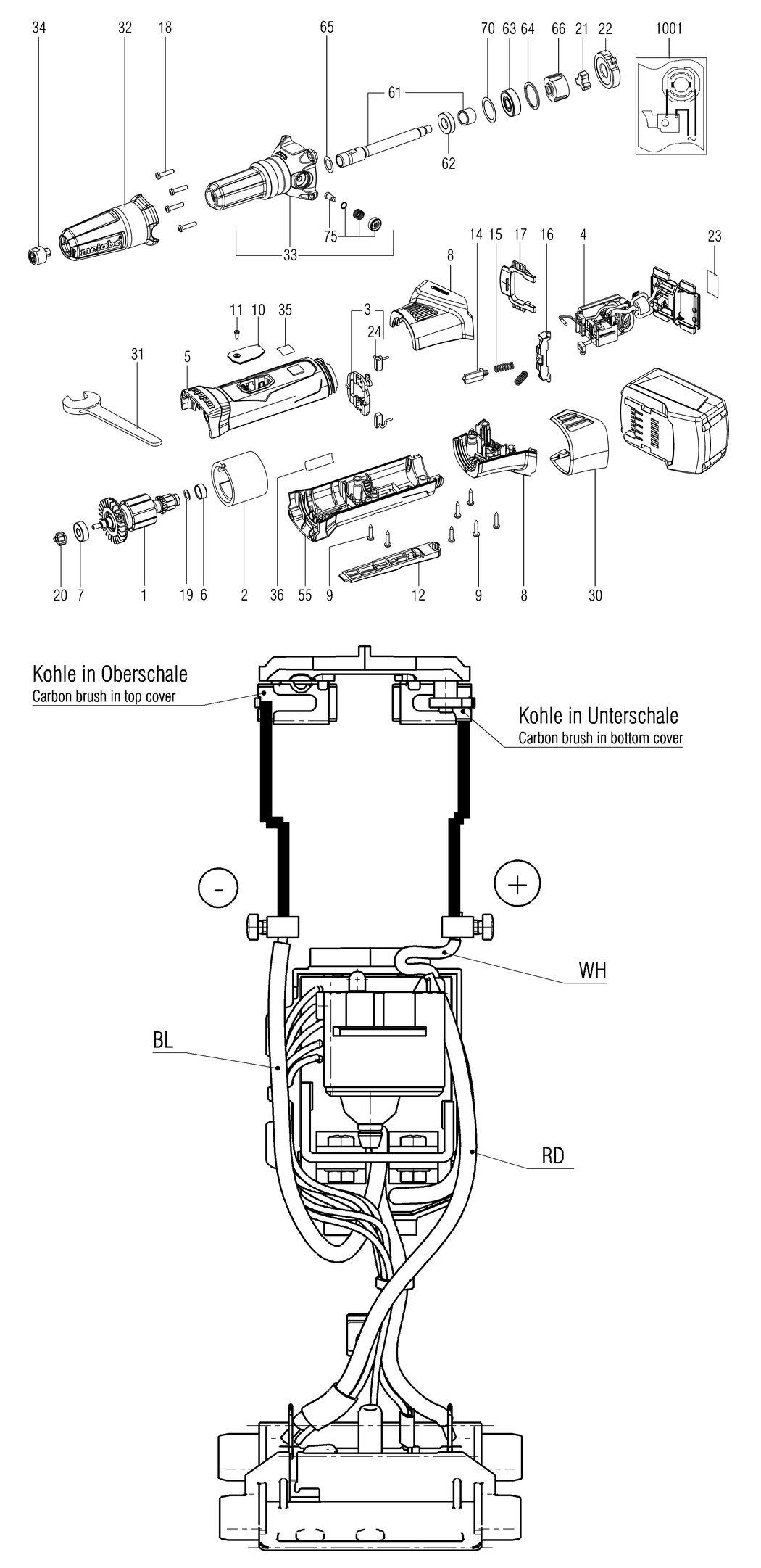 Metabo GPA 18 LTX / 00621000 / - Spare Parts