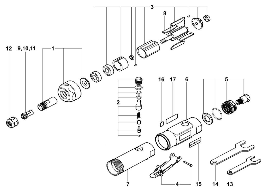 Metabo DG 25 Set / 04116000 / - Spare Parts