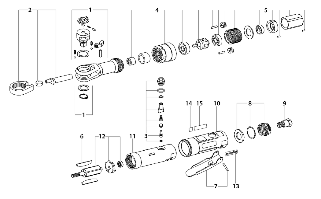 Metabo DRS 68 Set 1/2 / 04119000 / - Spare Parts