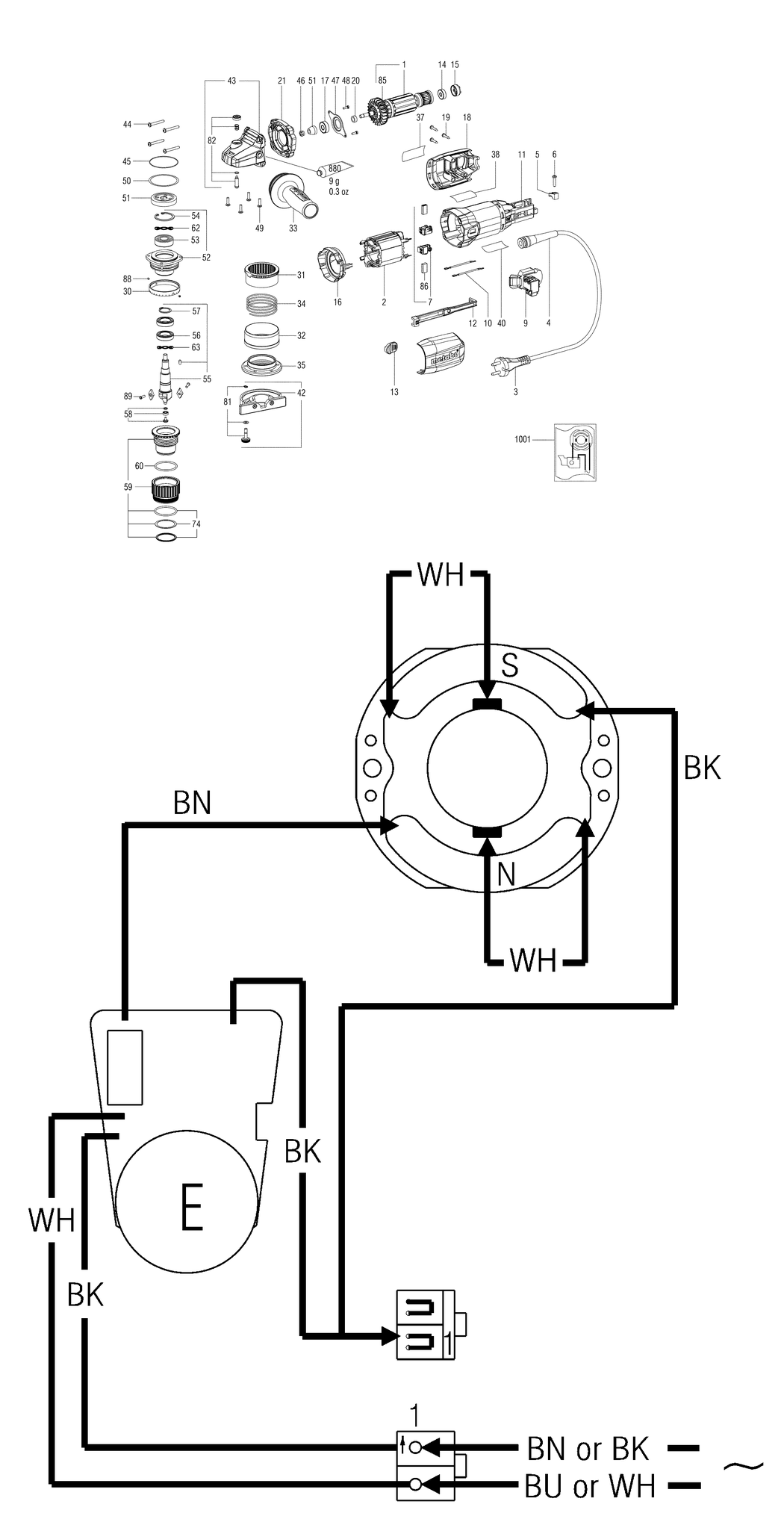 Metabo KFM 9-3 RF / 01751000 / EU 230V Spare Parts