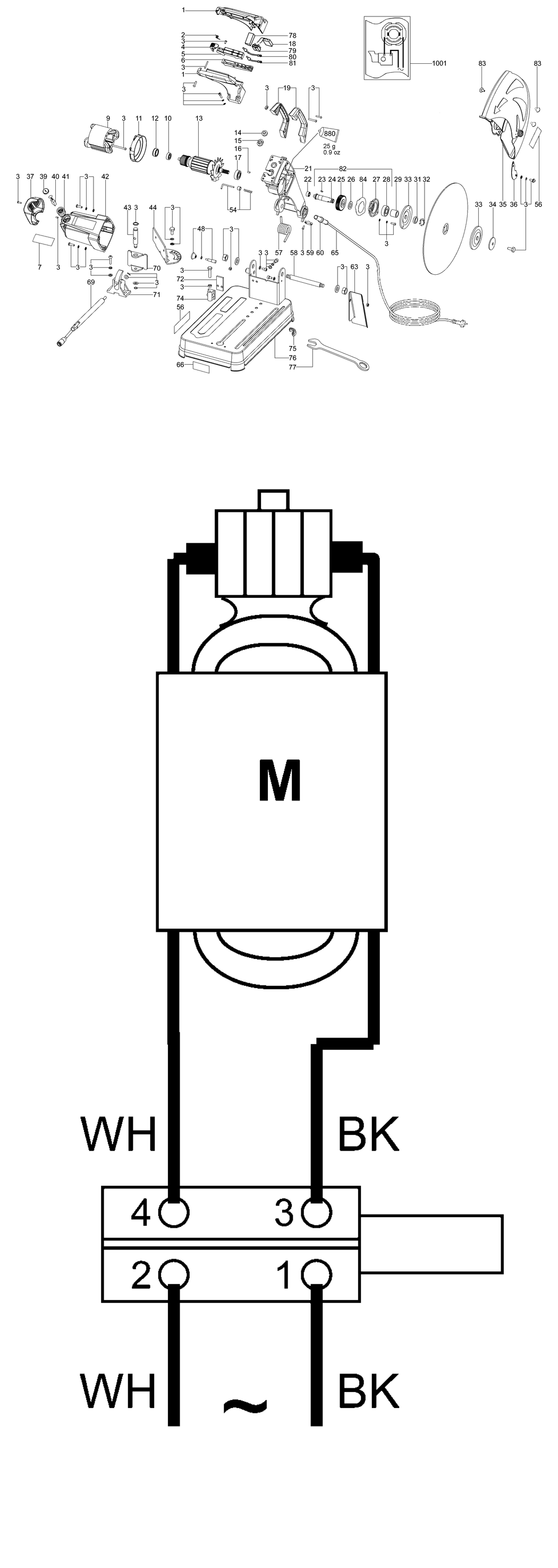 Metabo CS 23-355 / 02335420 / US 120V Spare Parts