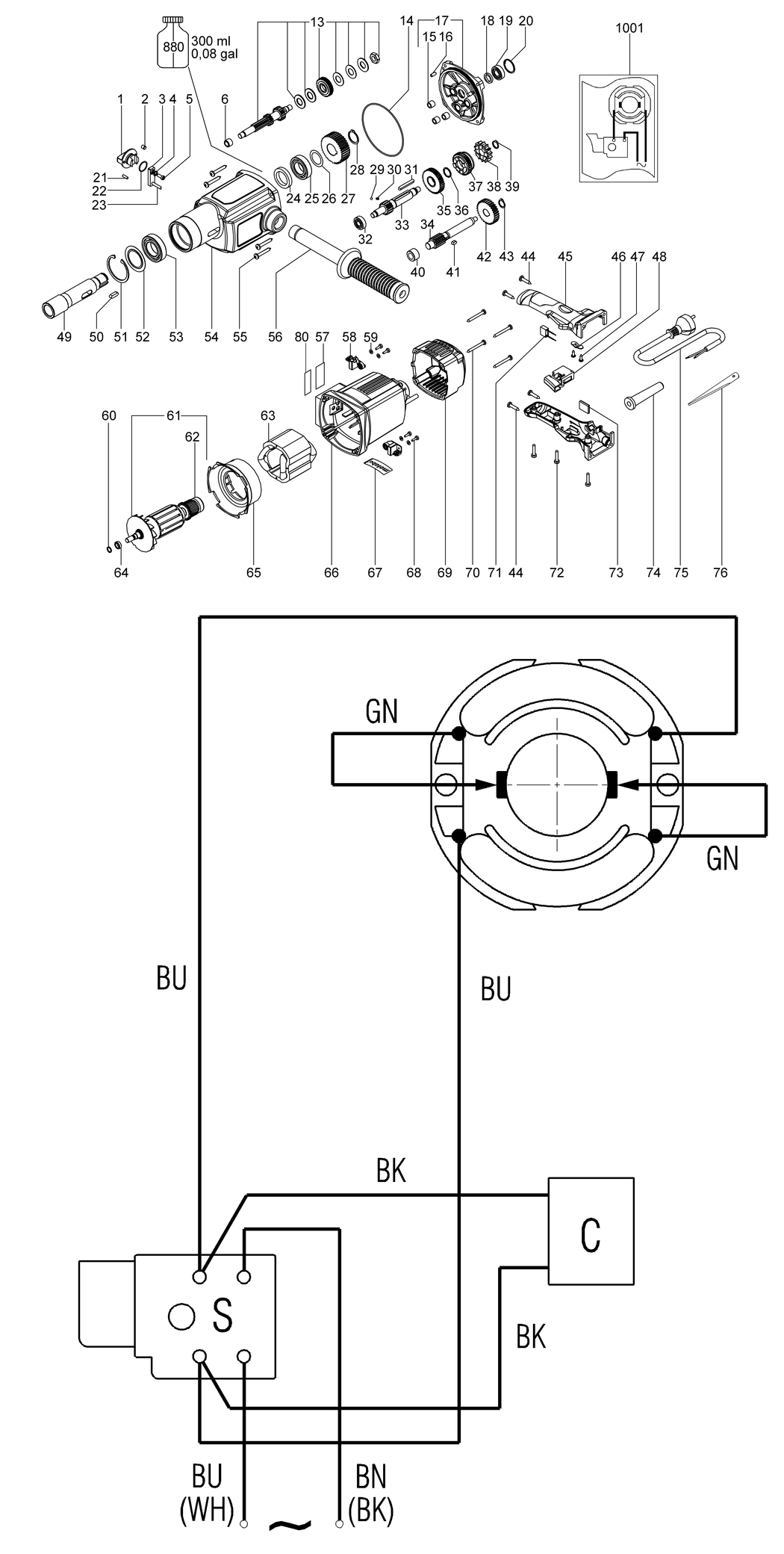 Metabo B 32/3 / 00323000 / EU 230V Spare Parts