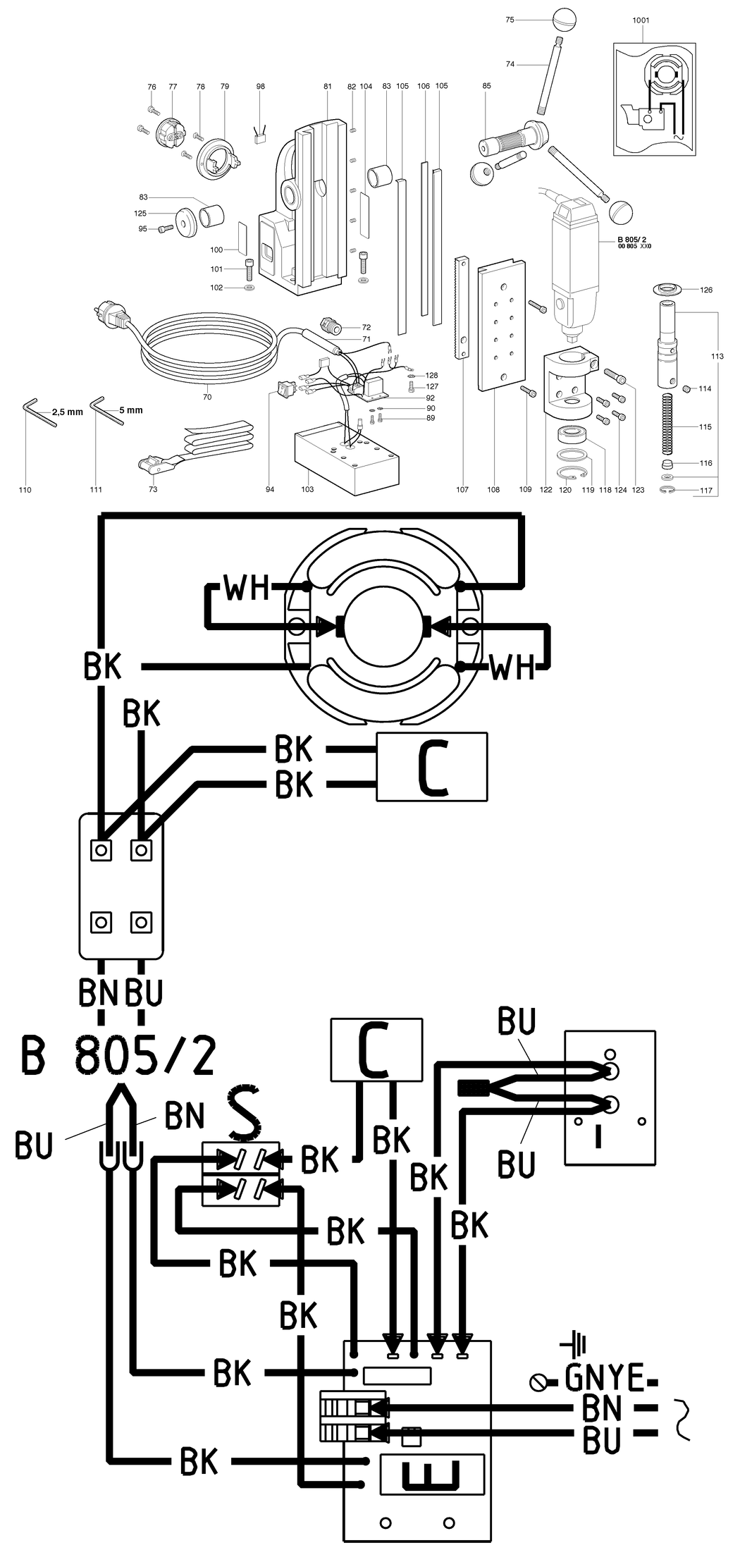 Metabo MAG 832 / 00832001 / EU 230V Spare Parts