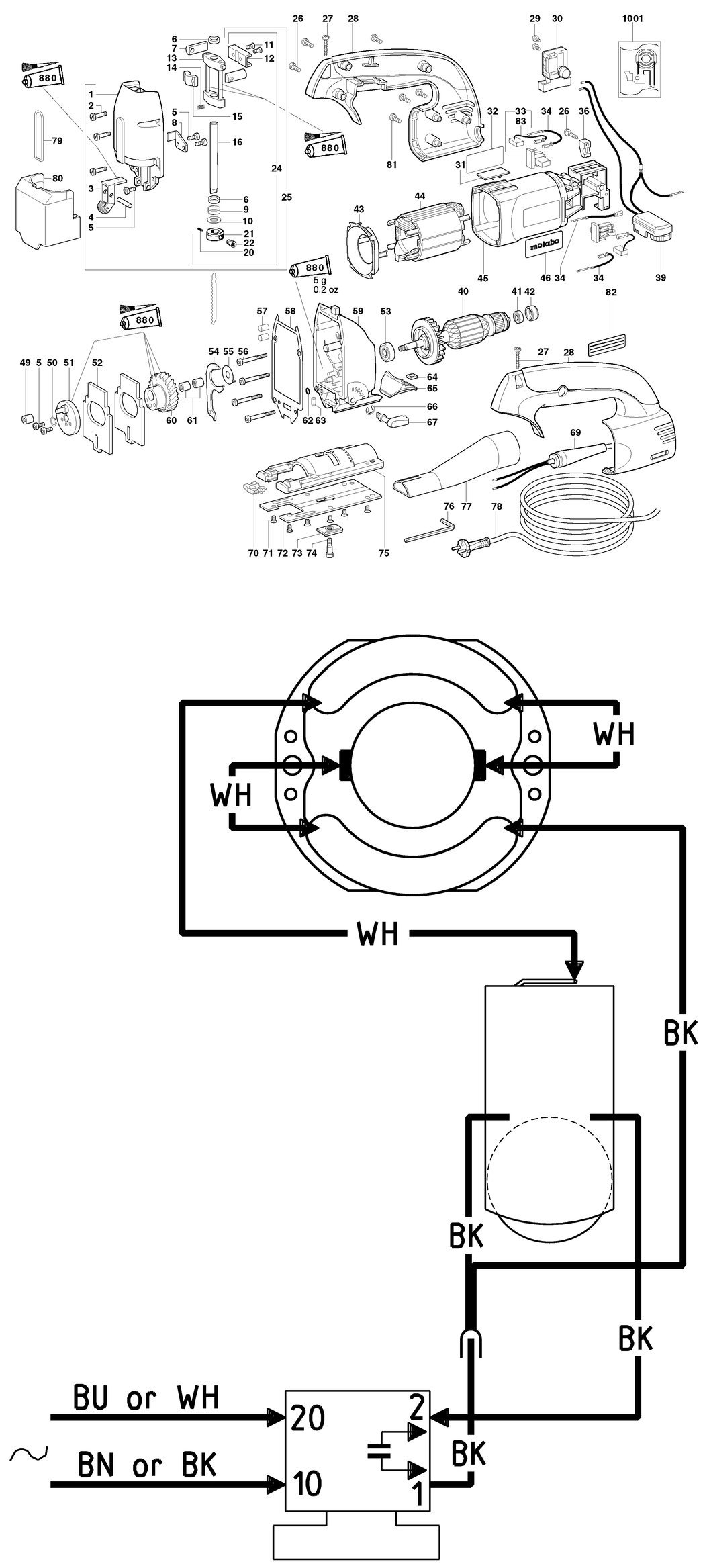 Metabo STEB 135 / 11200000 / EU 230V Spare Parts