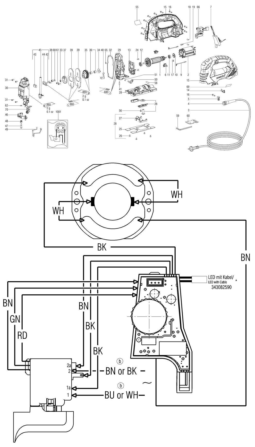 Metabo STEB 140 / 01402001 / EU 230V Spare Parts