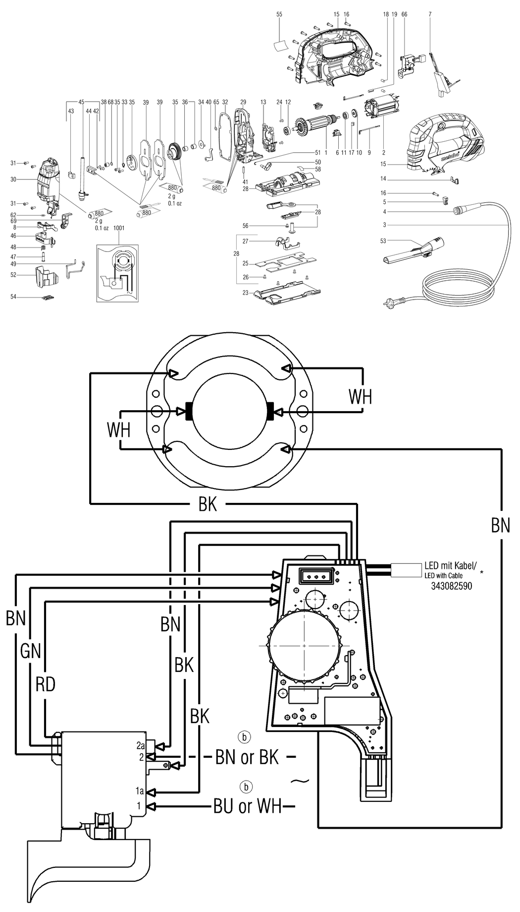 Metabo STEB 140 Plus / 01404000 / EU 230V Spare Parts