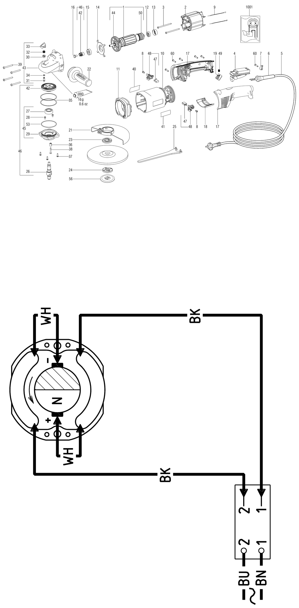 Metabo W 17-180 / 00177000 / EU 230V Spare Parts