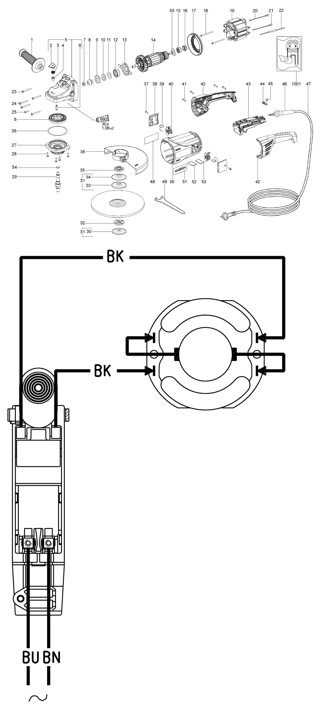 Metabo W 2000 / 06420190 / AU 240V Spare Parts